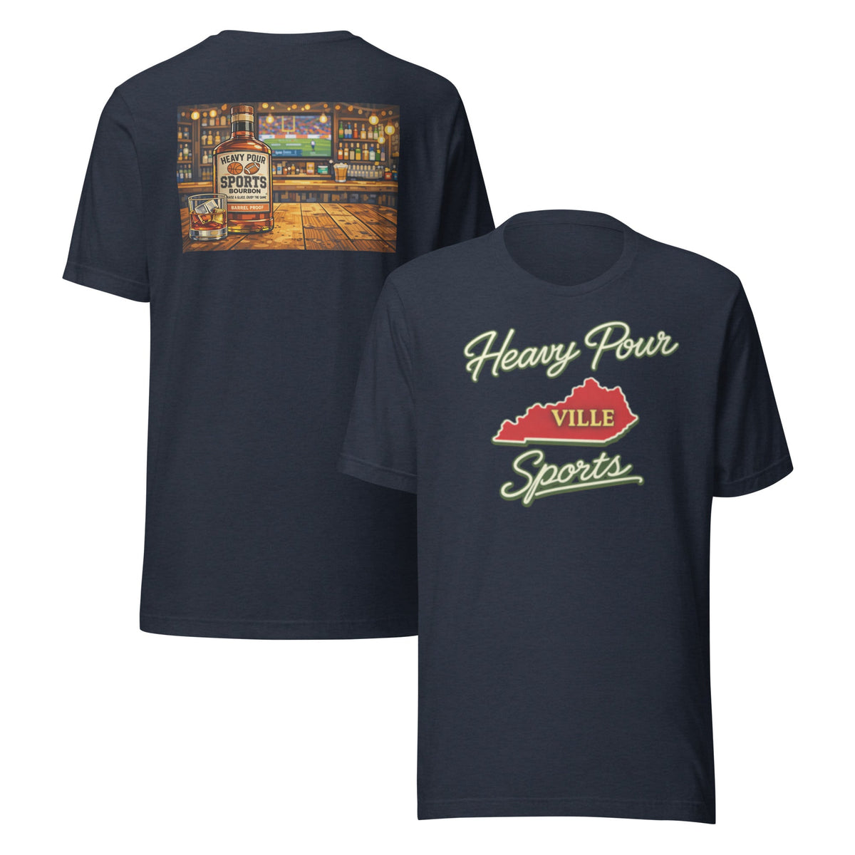 Kentucky Sports T-Shirt | Heavy Pour Ville Design | Classic Cotton - Bluegrass Elite Apparel LLC