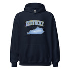 Kentucky State Hoodie | Denim Textured Design | Unisex Cotton Blend - Bluegrass Elite Apparel LLC