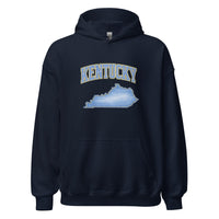 Kentucky State Hoodie | Denim Textured Design | Unisex Cotton Blend - Bluegrass Elite Apparel LLC