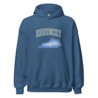 Kentucky State Hoodie | Denim Textured Design | Unisex Cotton Blend - Bluegrass Elite Apparel LLC