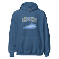 Kentucky State Hoodie | Denim Textured Design | Unisex Cotton Blend - Bluegrass Elite Apparel LLC