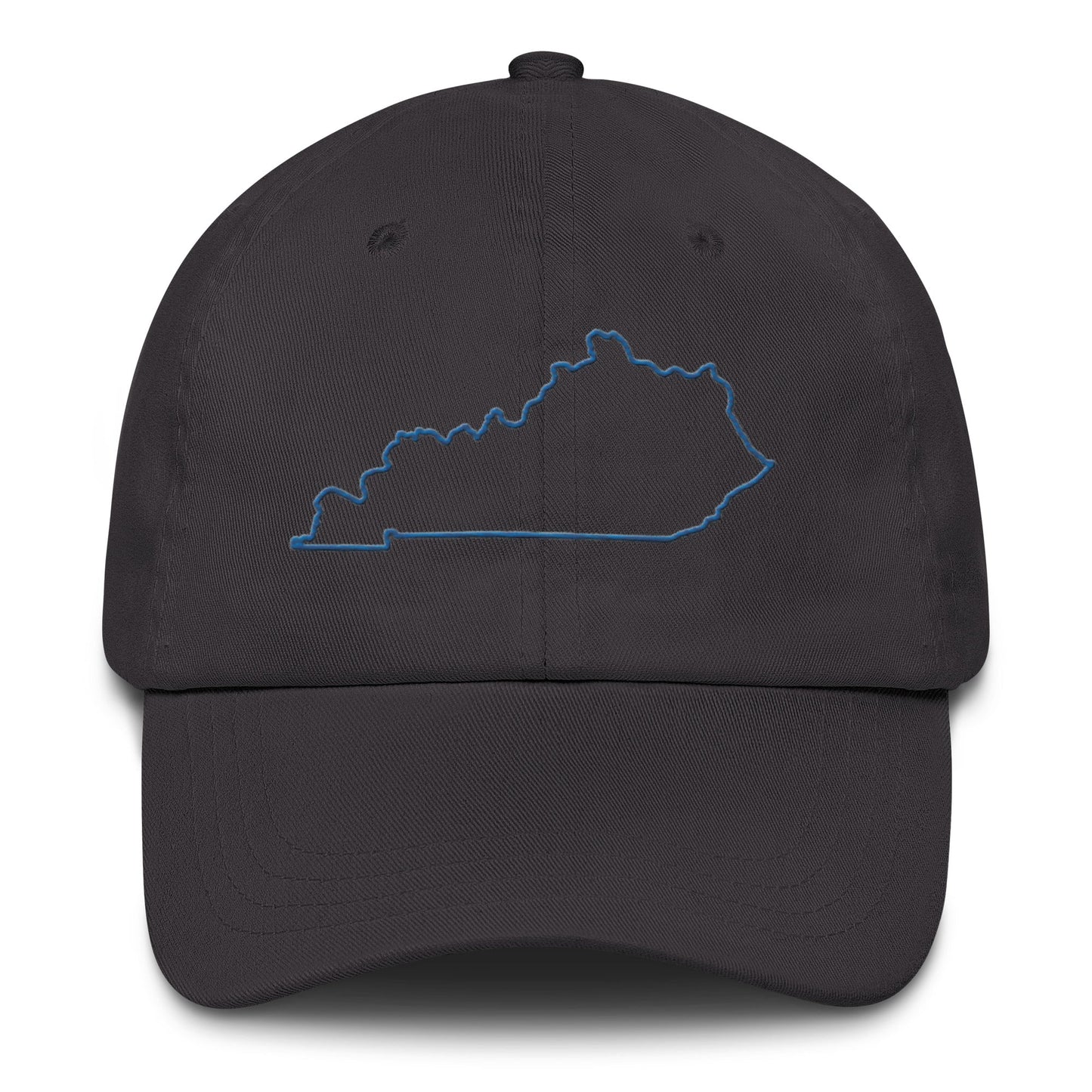 Kentucky State Outline Dad Hat | Minimalist Embroidered Cap | Low - Profile Fit - Bluegrass Elite Apparel LLC