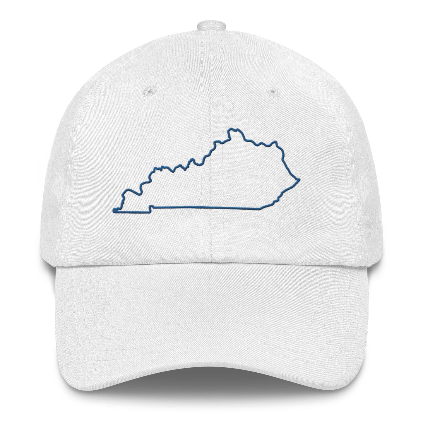 Kentucky State Outline Dad Hat | Minimalist Embroidered Cap | Low - Profile Fit - Bluegrass Elite Apparel LLC