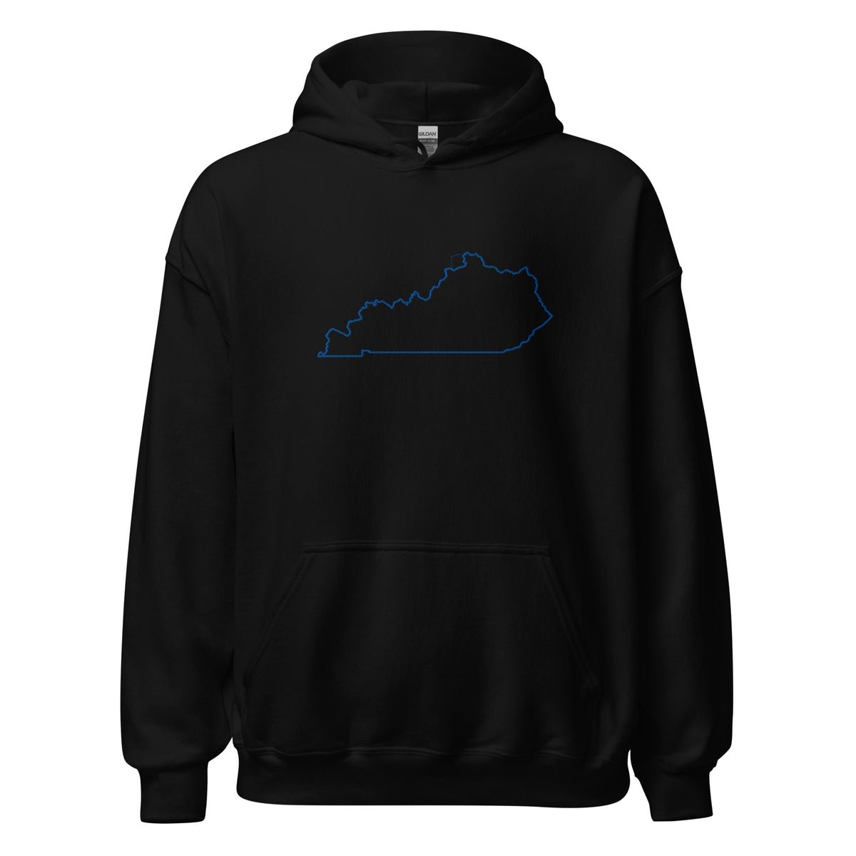 Kentucky State Outline Embroidered Hoodie - Bluegrass Elite Apparel LLC