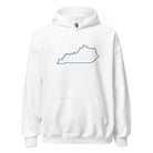 Kentucky State Outline Embroidered Hoodie - Bluegrass Elite Apparel LLC
