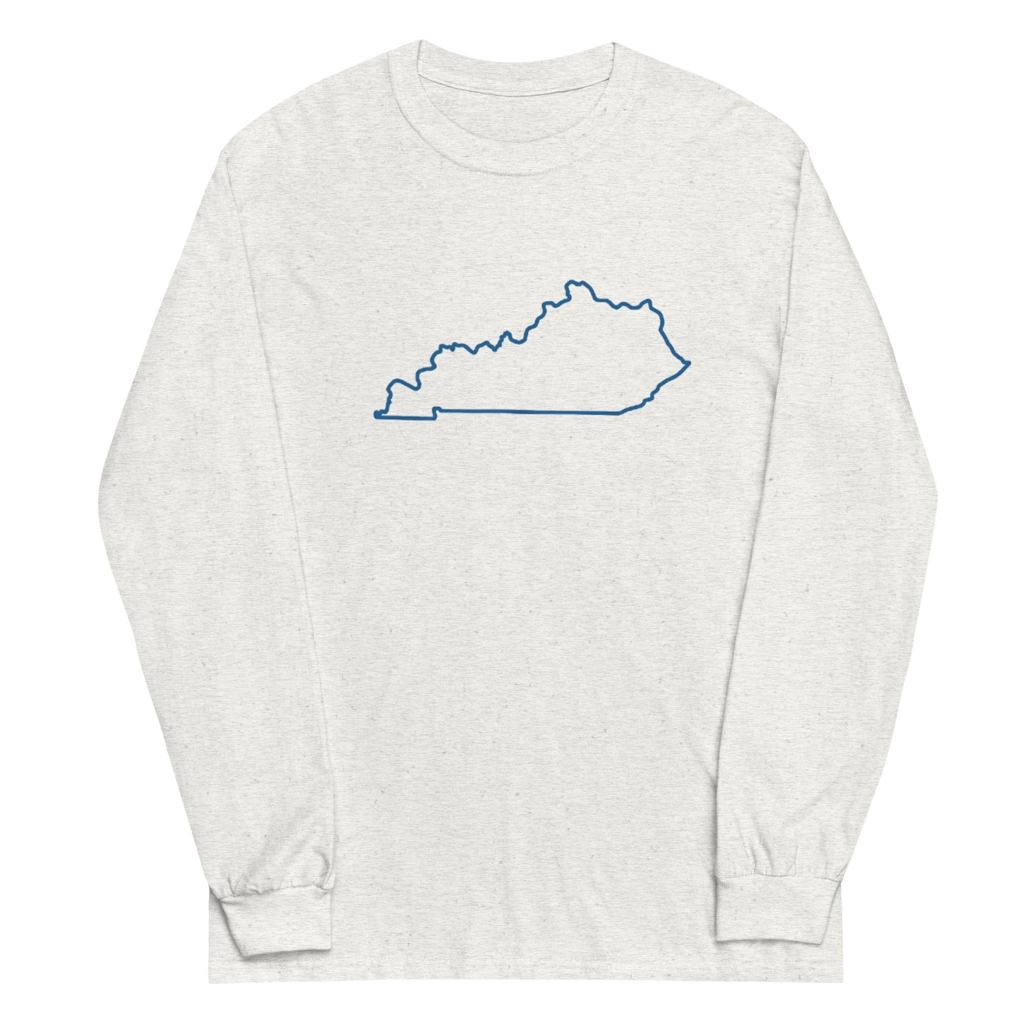 Kentucky State Outline Long Sleeve Shirt | Minimalist Design | Classic Cotton - Bluegrass Elite Apparel LLC
