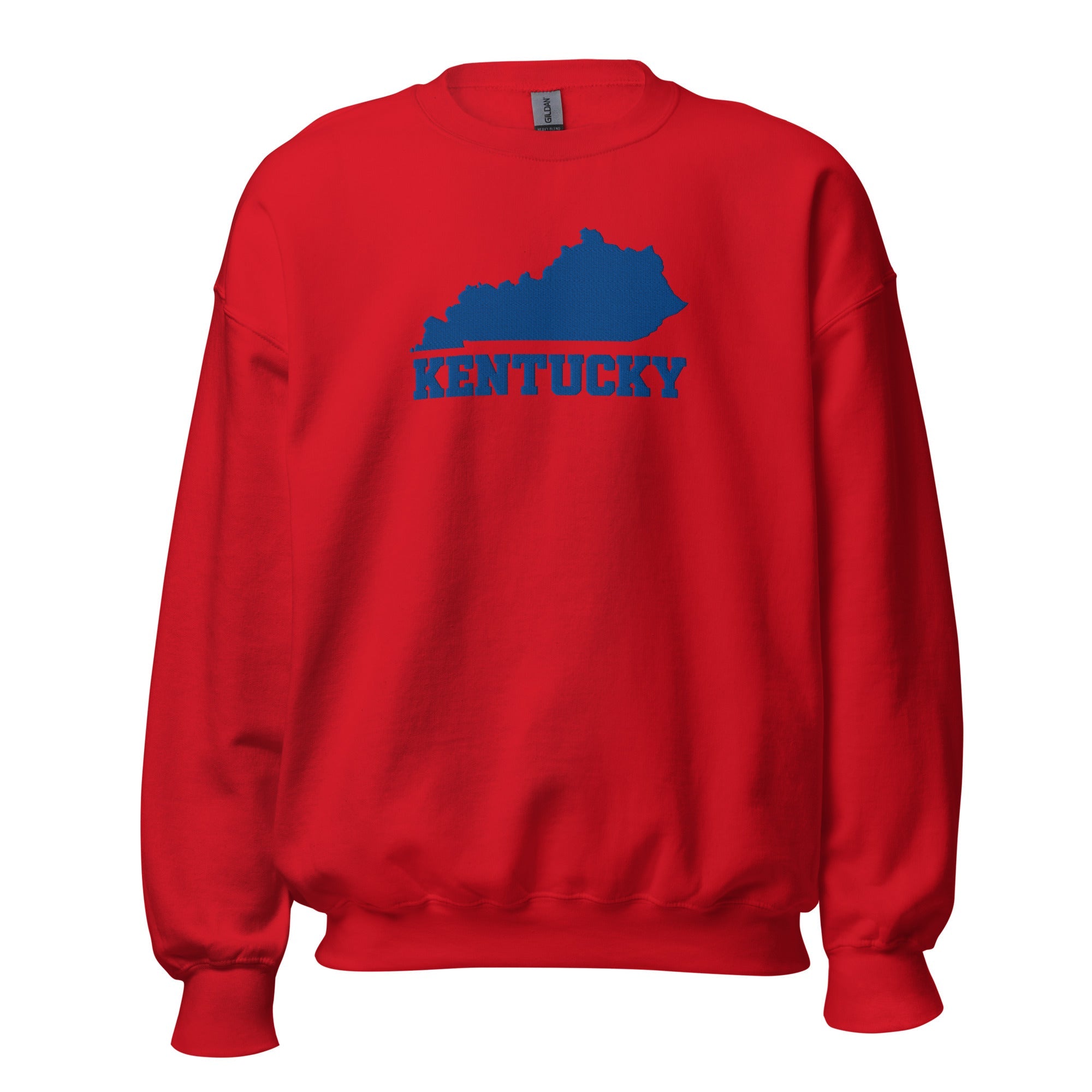 Kentucky State Outline Sweatshirt | Bold Block Script Heritage Design - Bluegrass Elite Apparel LLC