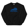 Kentucky State Outline Sweatshirt | Bold Block Script Heritage Design - Bluegrass Elite Apparel LLC