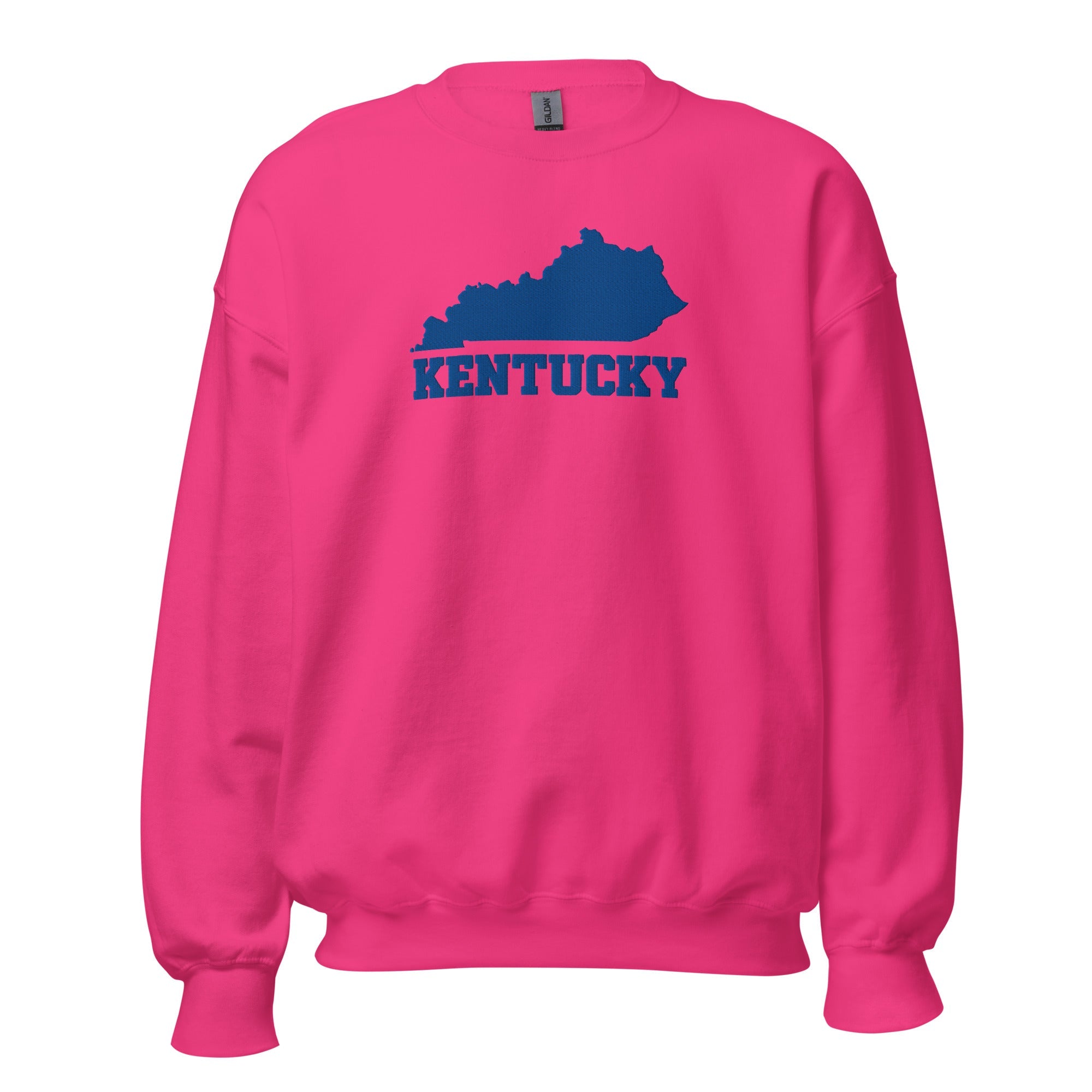 Kentucky State Outline Sweatshirt | Bold Block Script Heritage Design - Bluegrass Elite Apparel LLC