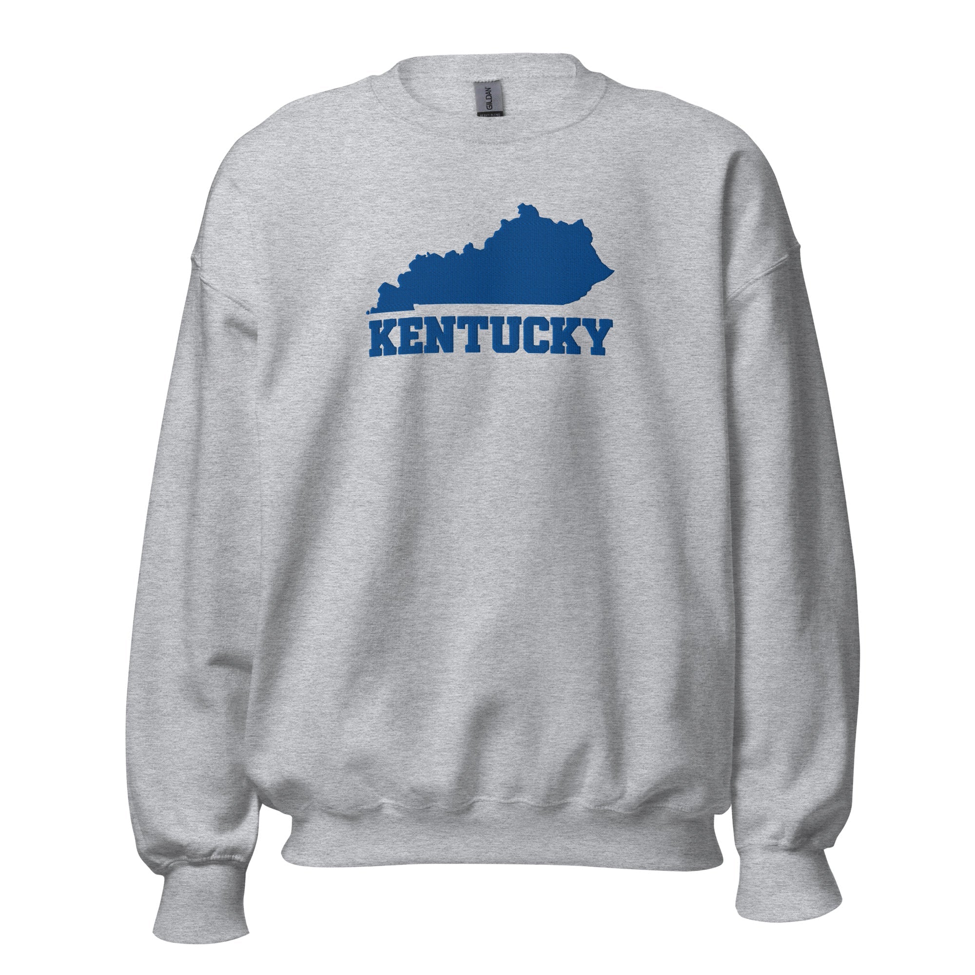 Kentucky State Outline Sweatshirt | Bold Block Script Heritage Design - Bluegrass Elite Apparel LLC