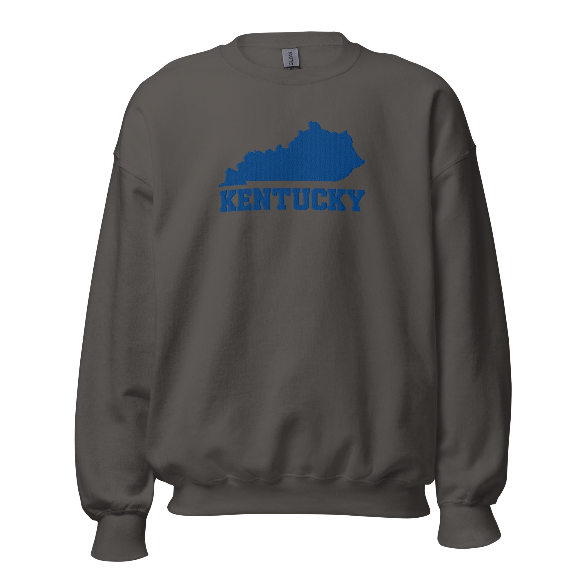 Kentucky State Outline Sweatshirt | Bold Block Script Heritage Design - Bluegrass Elite Apparel LLC