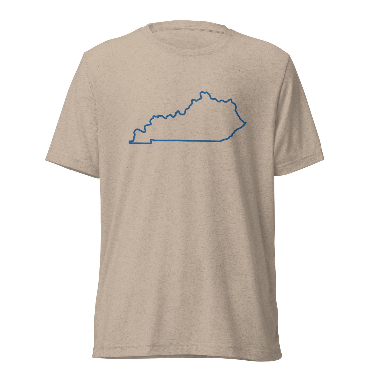 Kentucky State Outline T-Shirt | Minimalist Design | Elite Tri - Blend - Bluegrass Elite Apparel LLC