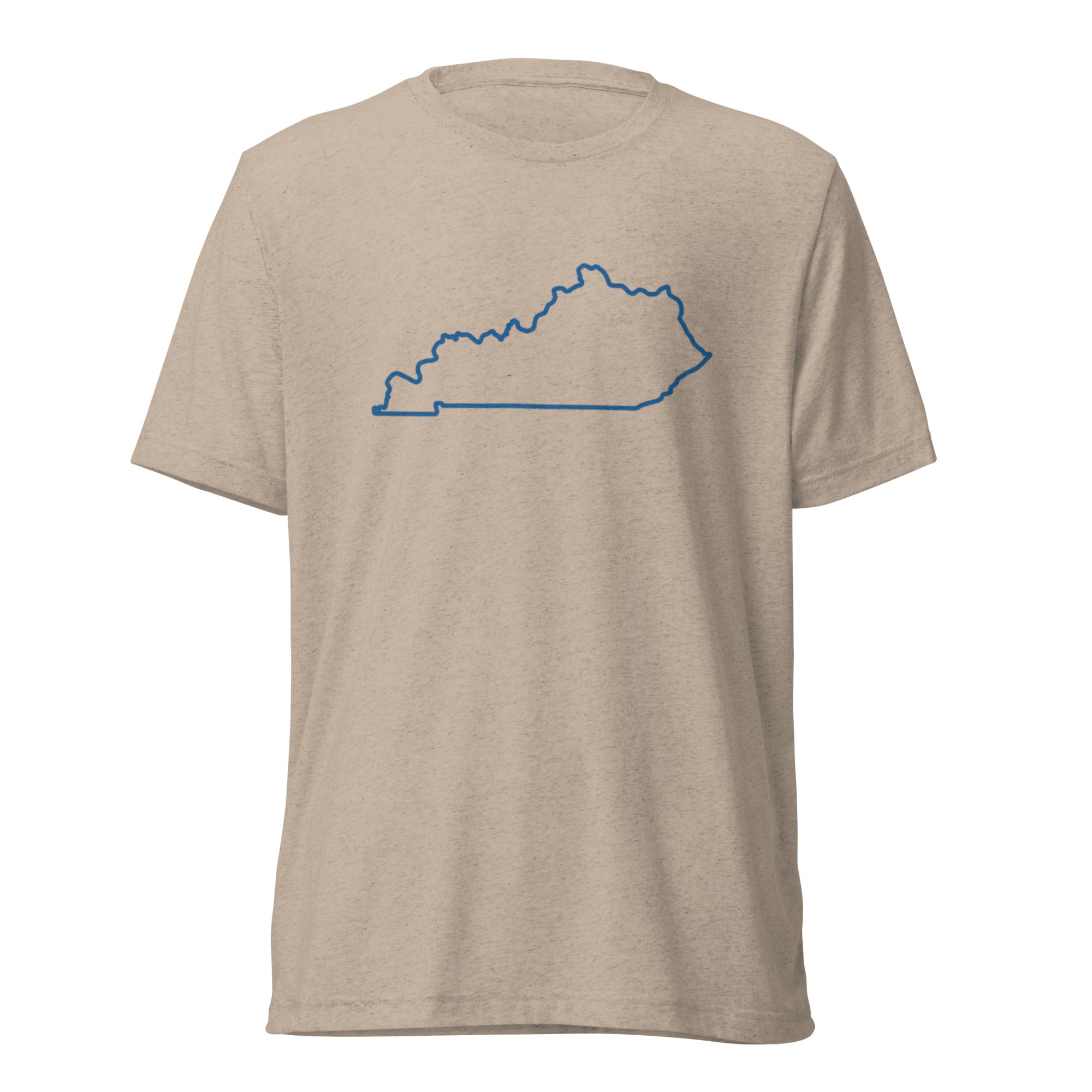 Kentucky State Outline T-Shirt | Minimalist Design | Elite Tri - Blend - Bluegrass Elite Apparel LLC