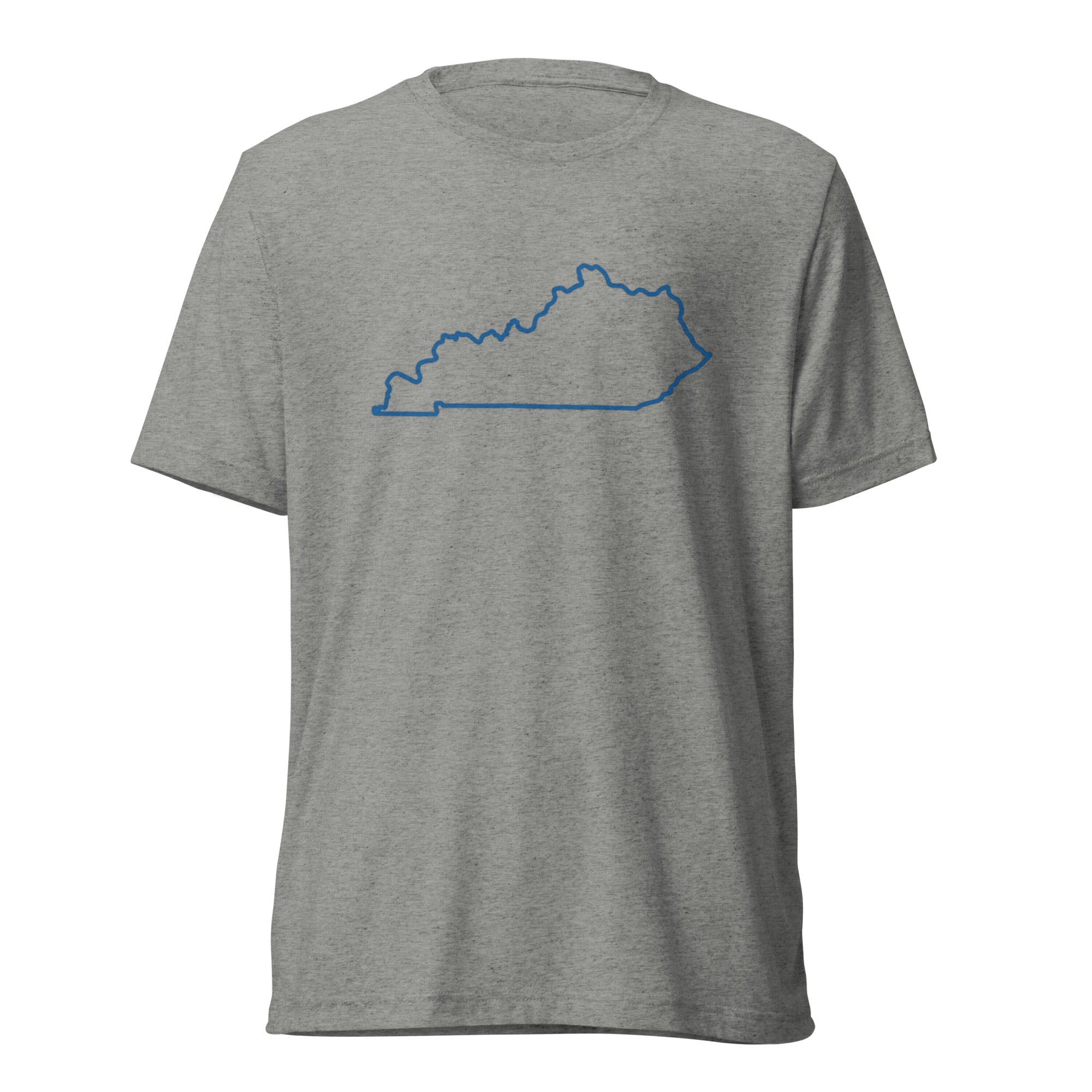 Kentucky State Outline T-Shirt | Minimalist Design | Elite Tri - Blend - Bluegrass Elite Apparel LLC