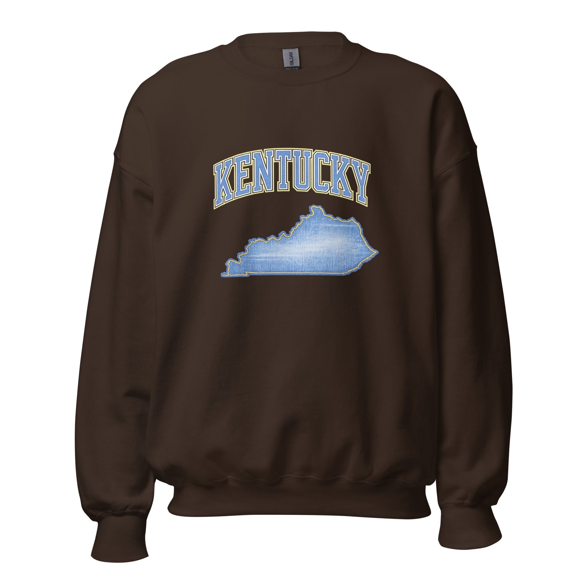 Kentucky State Sweatshirt | Denim Textured Design | Unisex Cotton Blend - Bluegrass Elite Apparel LLC