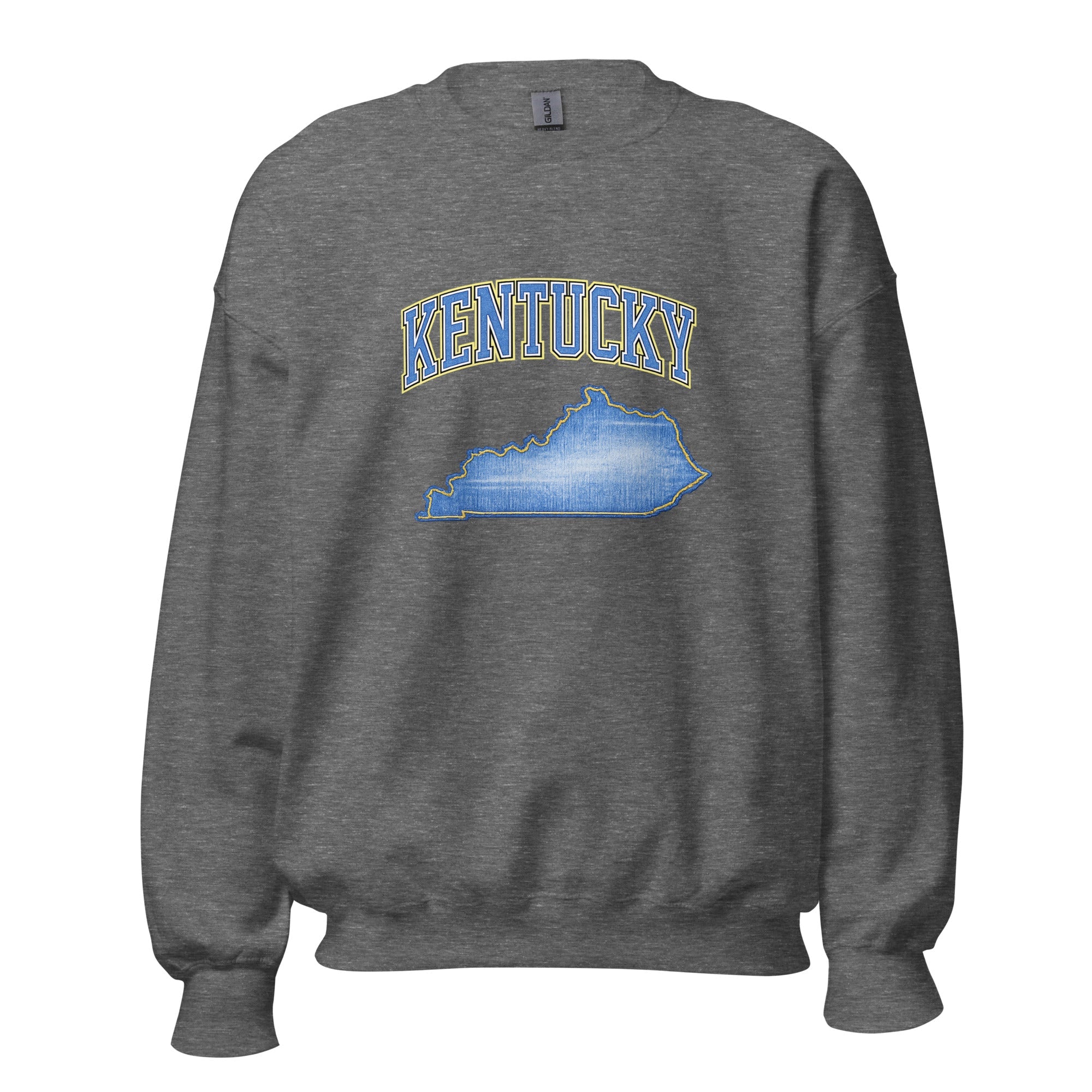 Kentucky State Sweatshirt | Denim Textured Design | Unisex Cotton Blend - Bluegrass Elite Apparel LLC