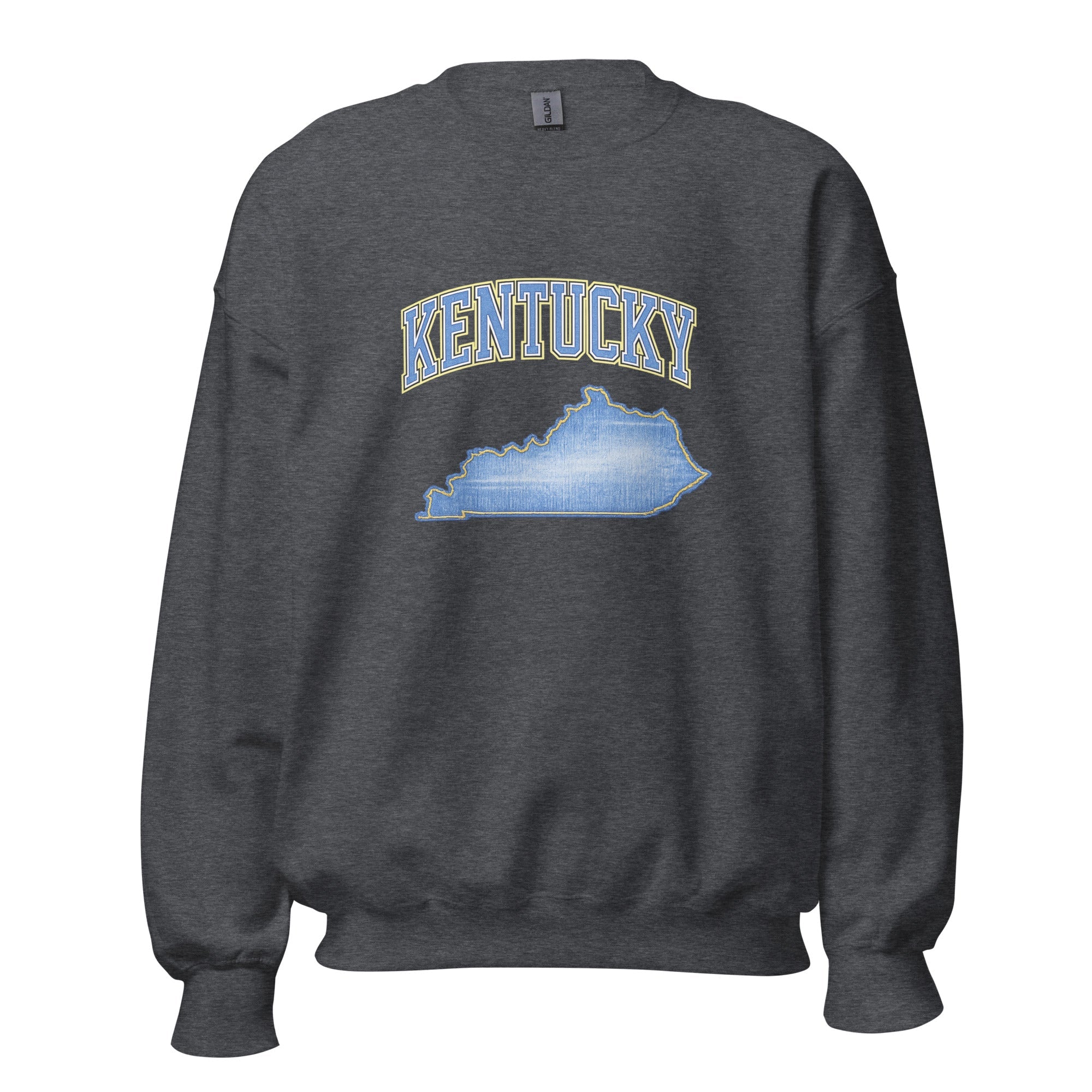 Kentucky State Sweatshirt | Denim Textured Design | Unisex Cotton Blend - Bluegrass Elite Apparel LLC