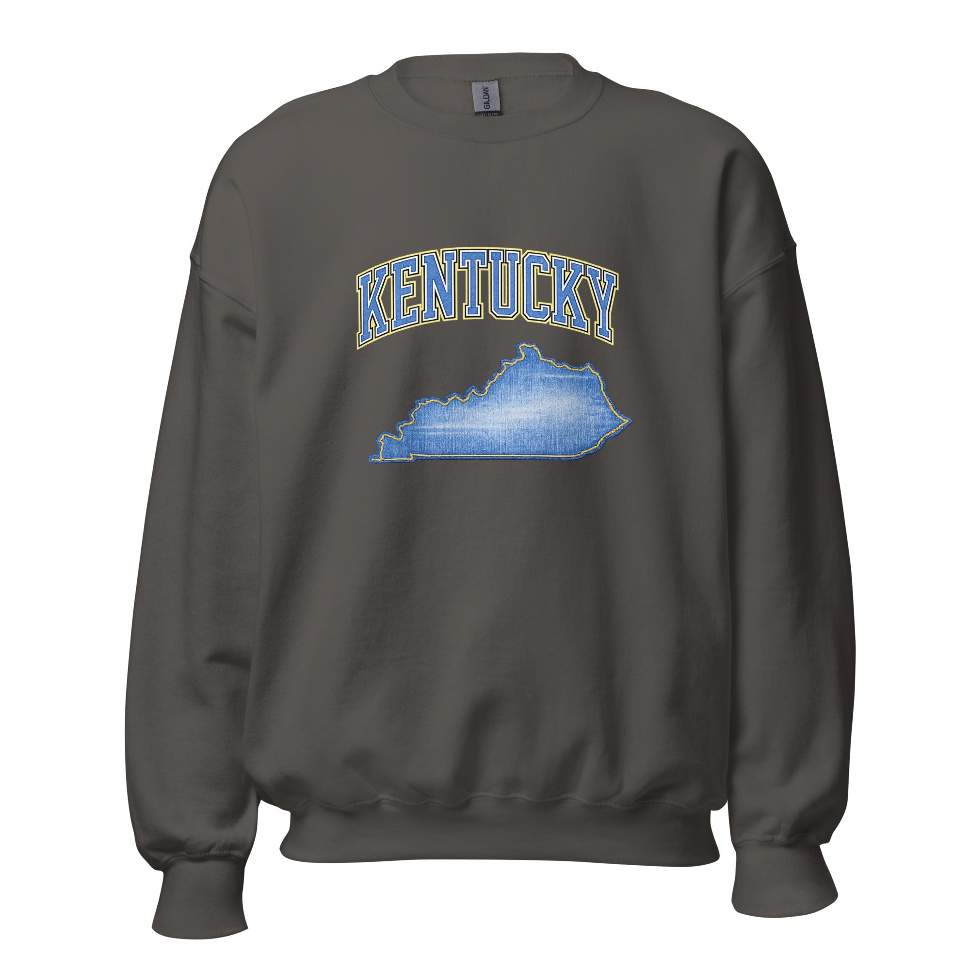 Kentucky State Sweatshirt | Denim Textured Design | Unisex Cotton Blend - Bluegrass Elite Apparel LLC