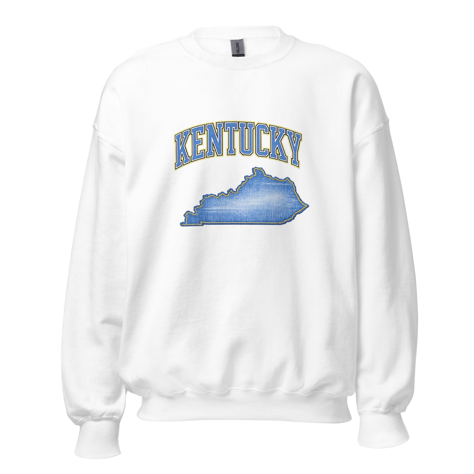 Kentucky State Sweatshirt | Denim Textured Design | Unisex Cotton Blend - Bluegrass Elite Apparel LLC