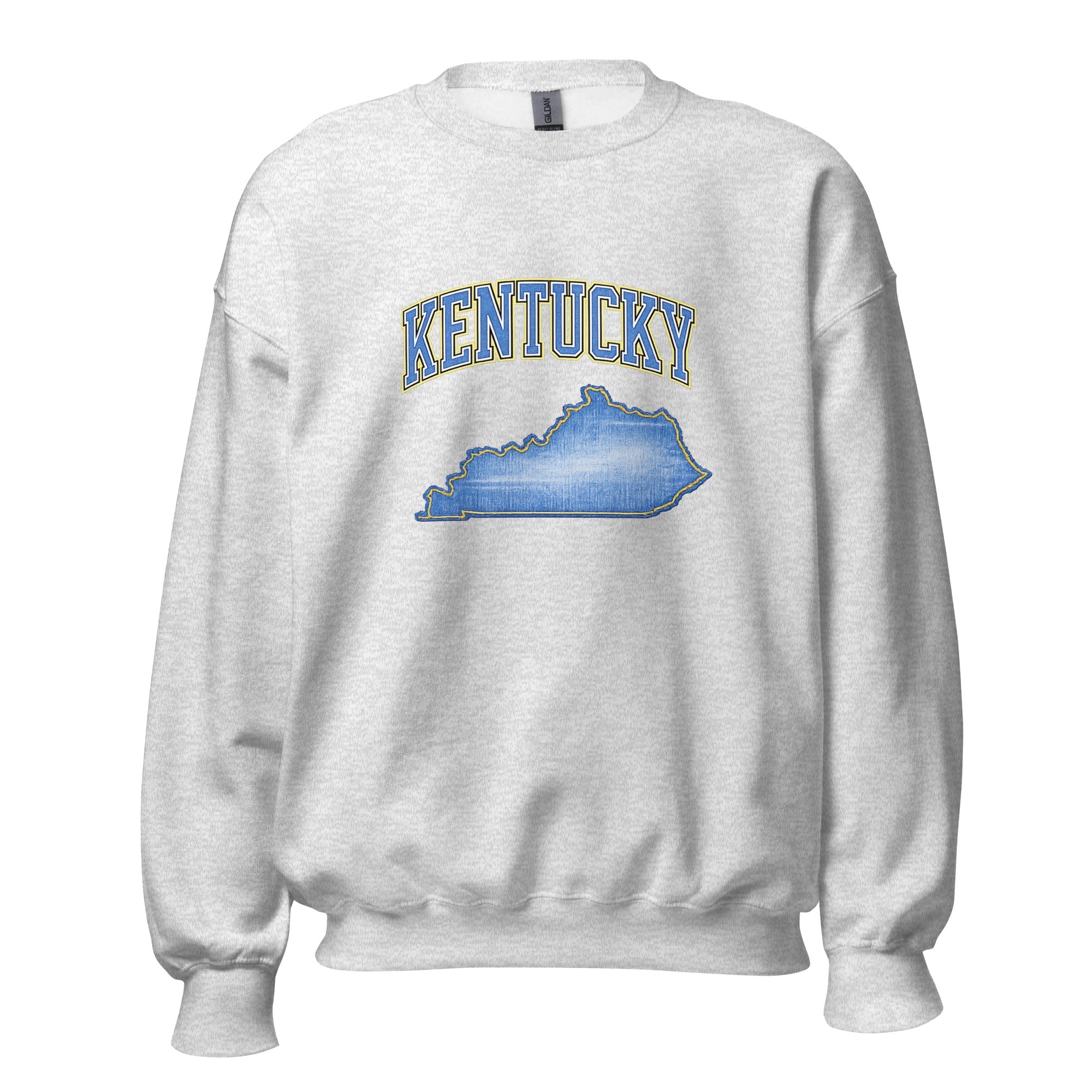 Kentucky State Sweatshirt | Denim Textured Design | Unisex Cotton Blend - Bluegrass Elite Apparel LLC