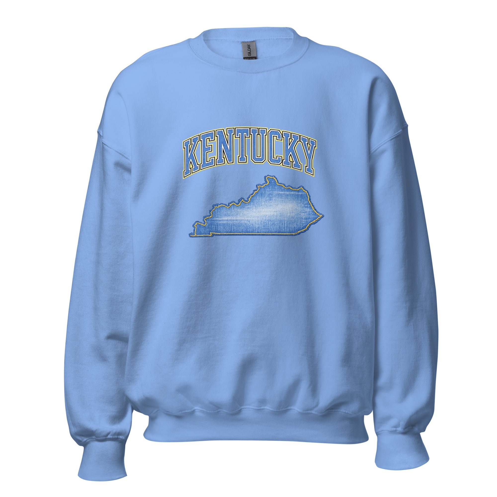 Kentucky State Sweatshirt | Denim Textured Design | Unisex Cotton Blend - Bluegrass Elite Apparel LLC