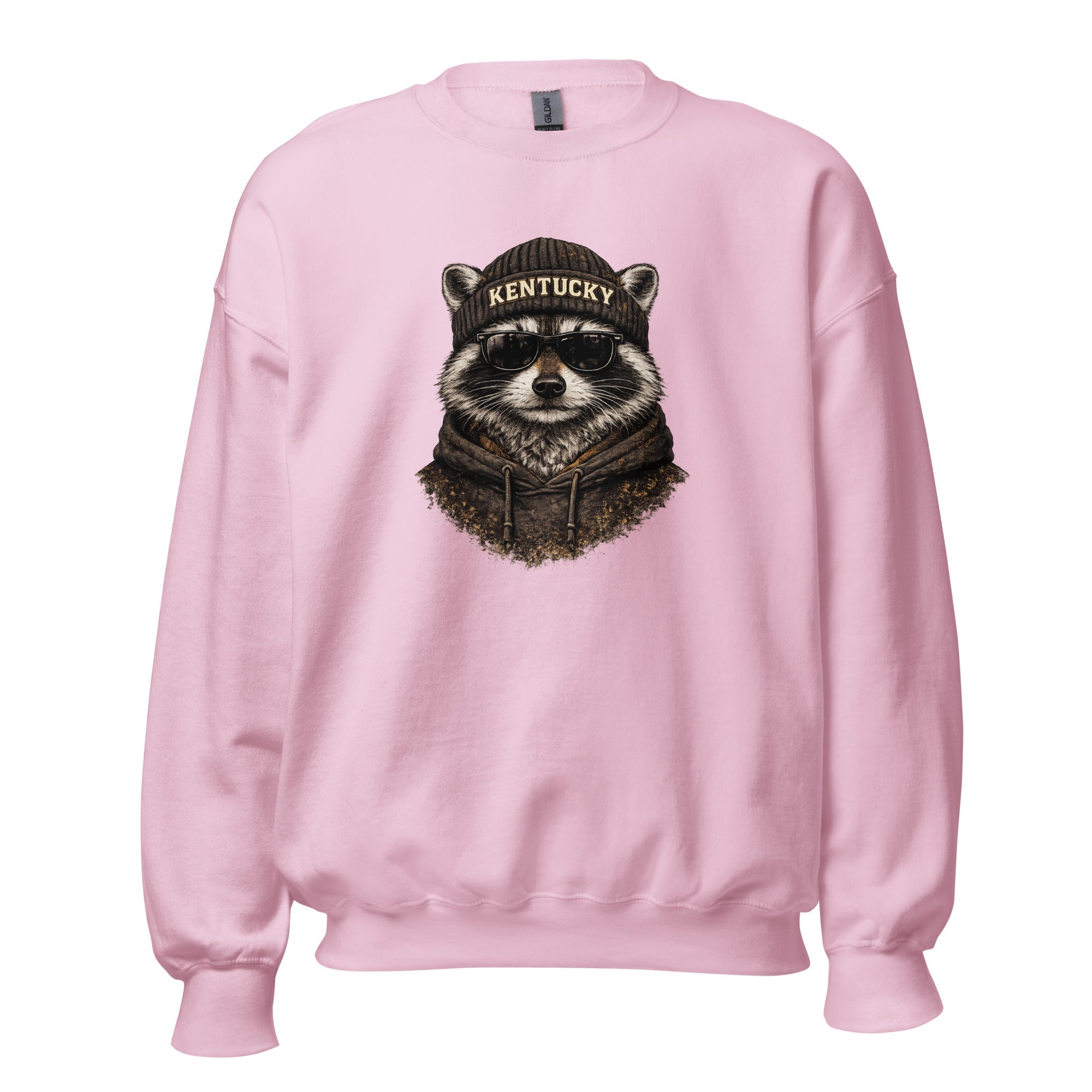Kentucky Streetwear Sweatshirt | Urban Raccoon Design | Classic Fit - Bluegrass Elite Apparel LLC