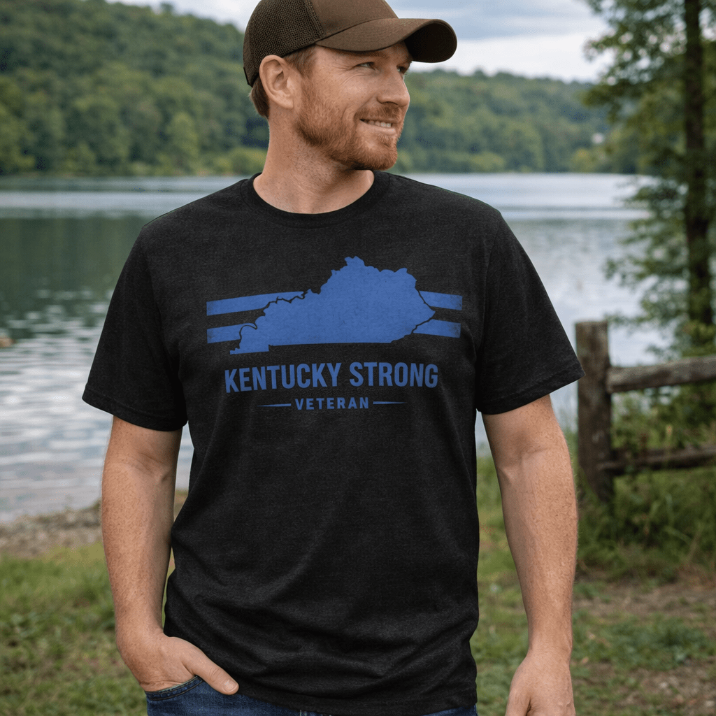 Kentucky Strong Veteran T-Shirt | Bold State Pride | Classic - Bluegrass Elite Apparel LLC