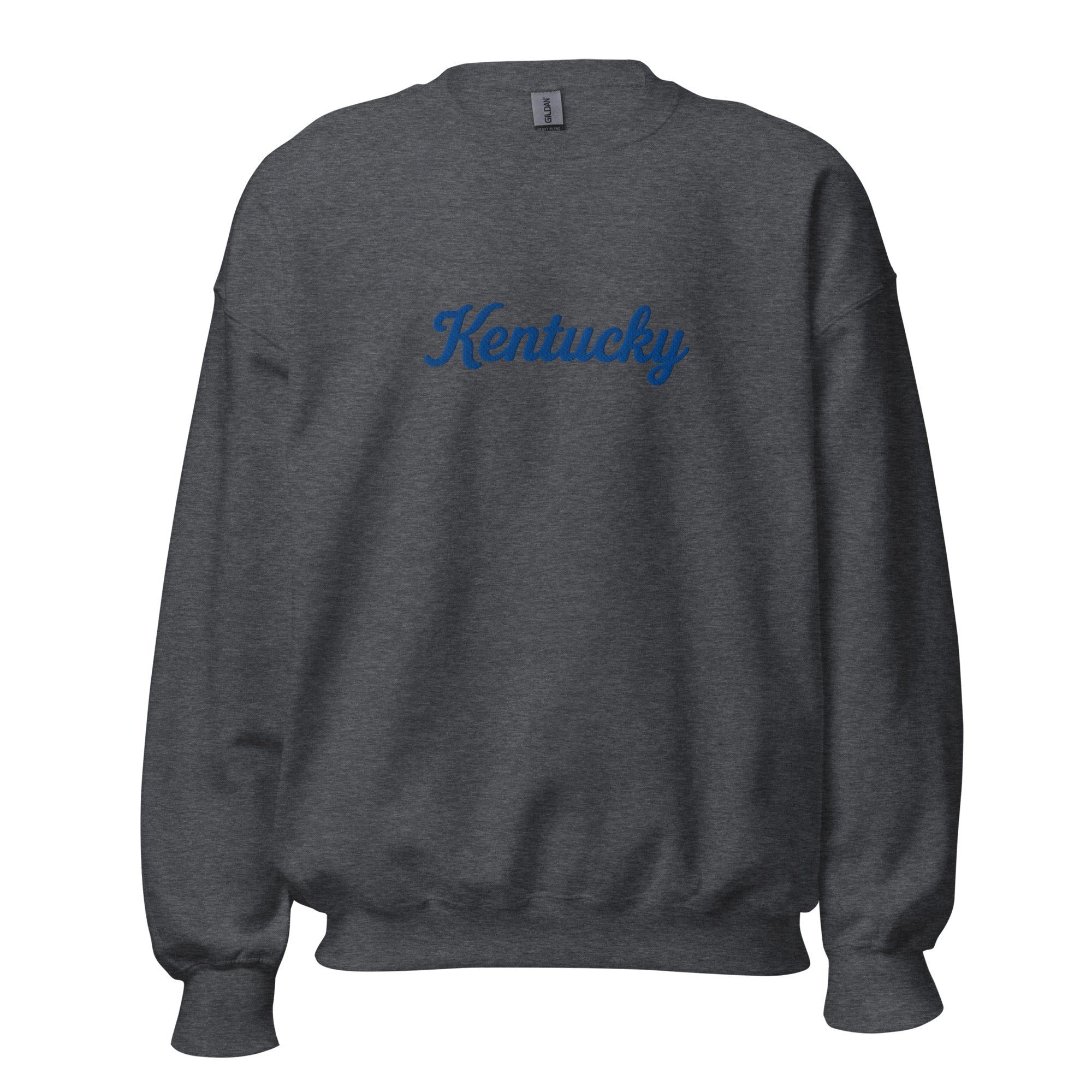 Kentucky Sweatshirt | Blue Script Typography | Unisex Fleece - Bluegrass Elite Apparel LLC