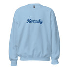 Kentucky Sweatshirt | Blue Script Typography | Unisex Fleece - Bluegrass Elite Apparel LLC