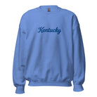 Kentucky Sweatshirt | Blue Script Typography | Unisex Fleece - Bluegrass Elite Apparel LLC