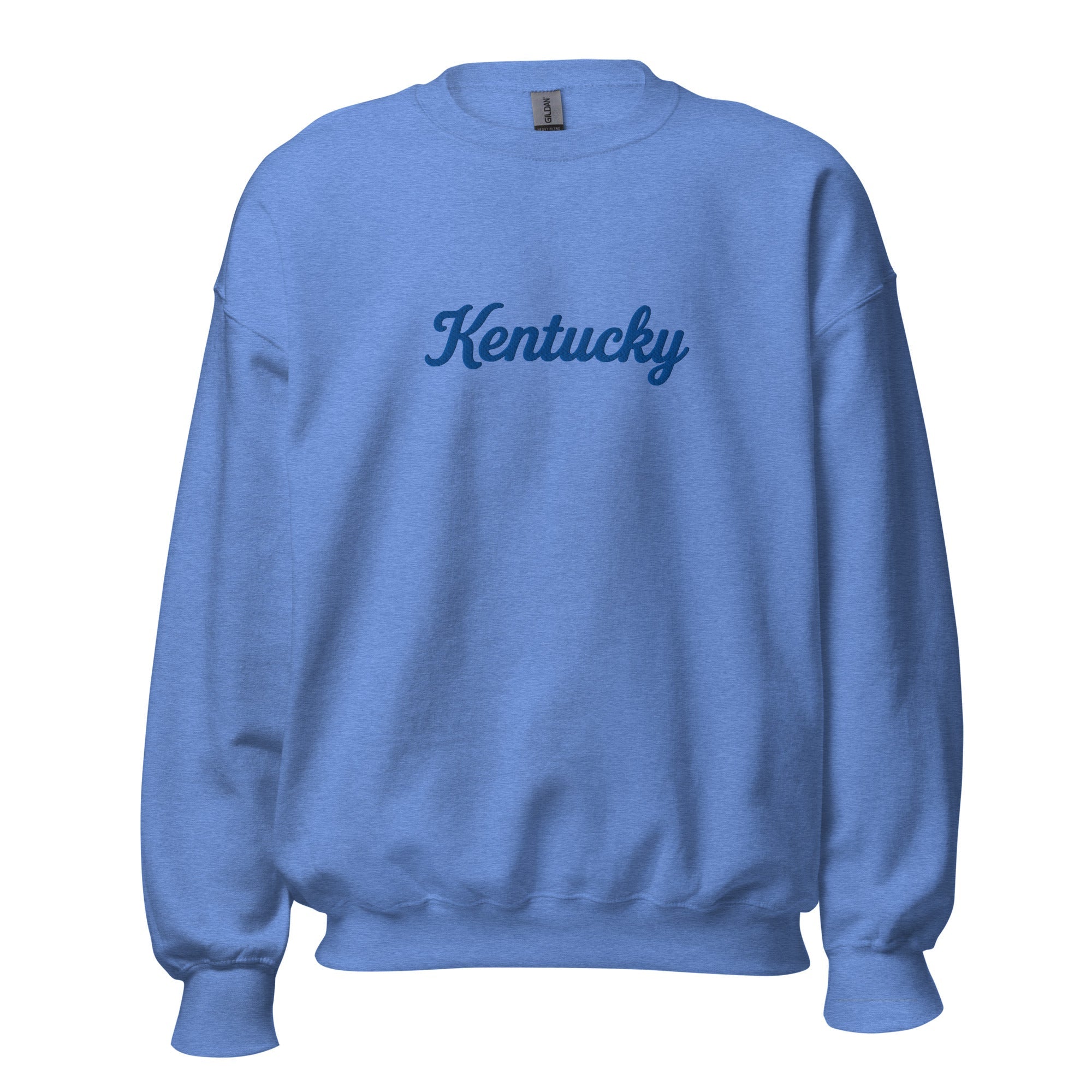 Kentucky Sweatshirt | Blue Script Typography | Unisex Fleece - Bluegrass Elite Apparel LLC