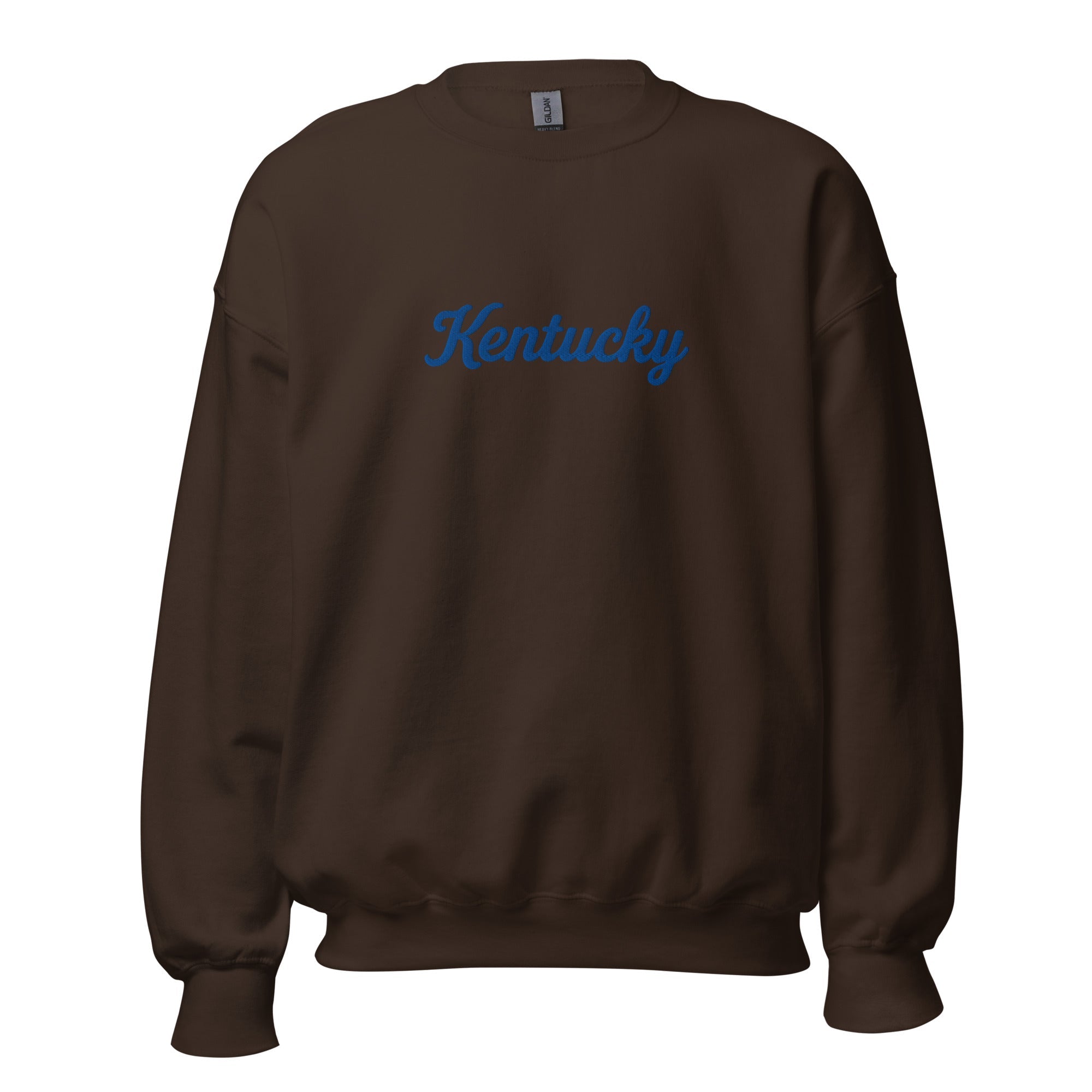 Kentucky Sweatshirt | Blue Script Typography | Unisex Fleece - Bluegrass Elite Apparel LLC