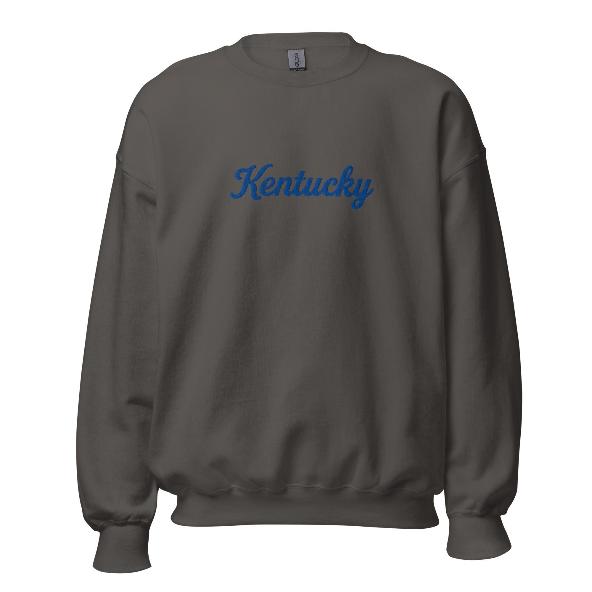 Kentucky Sweatshirt | Blue Script Typography | Unisex Fleece - Bluegrass Elite Apparel LLC