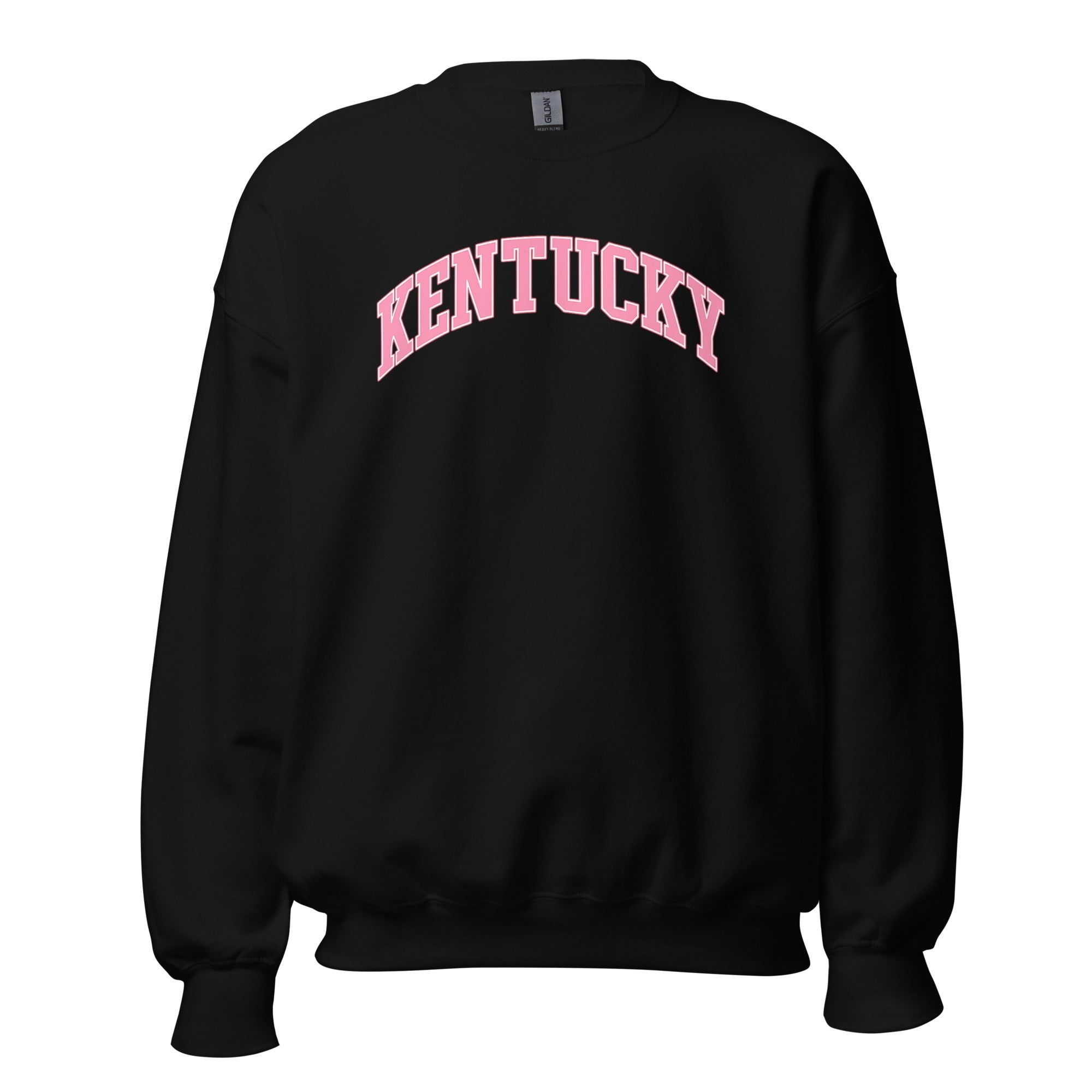 Kentucky Sweatshirt | Pink Arched Lettering | Unisex Classic Fit - Bluegrass Elite Apparel LLC