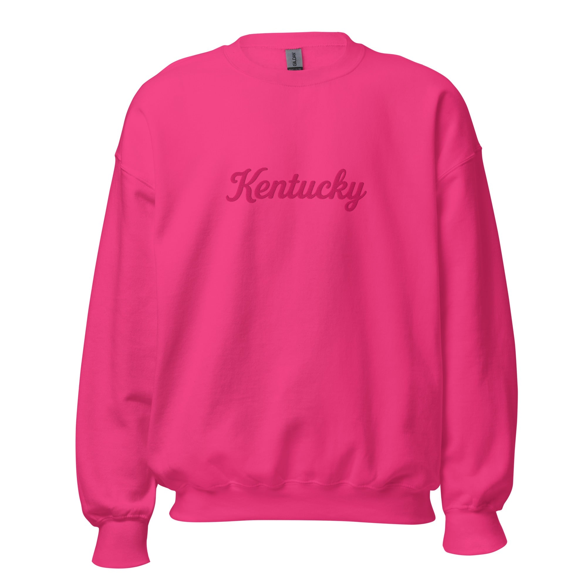 Kentucky Sweatshirt | Pink Script Design | Unisex Fleece - Bluegrass Elite Apparel LLC