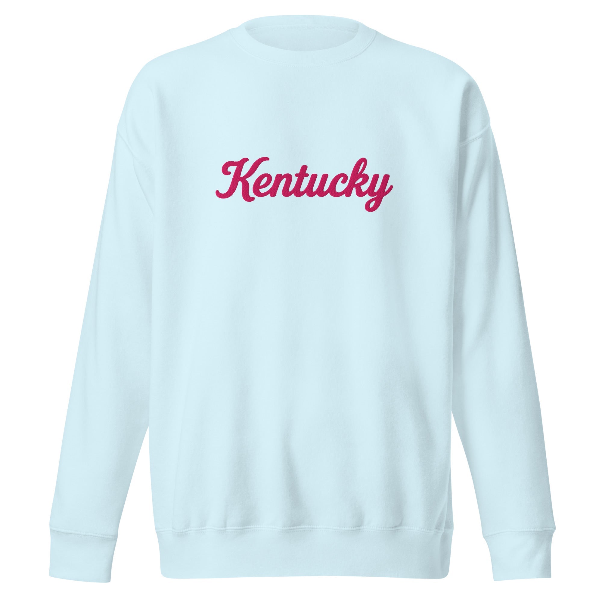 Kentucky Sweatshirt | Pink Script Premium Crew | Unisex Fleece - Bluegrass Elite Apparel LLC