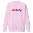 Kentucky Sweatshirt | Pink Script Premium Crew | Unisex Fleece - Bluegrass Elite Apparel LLC