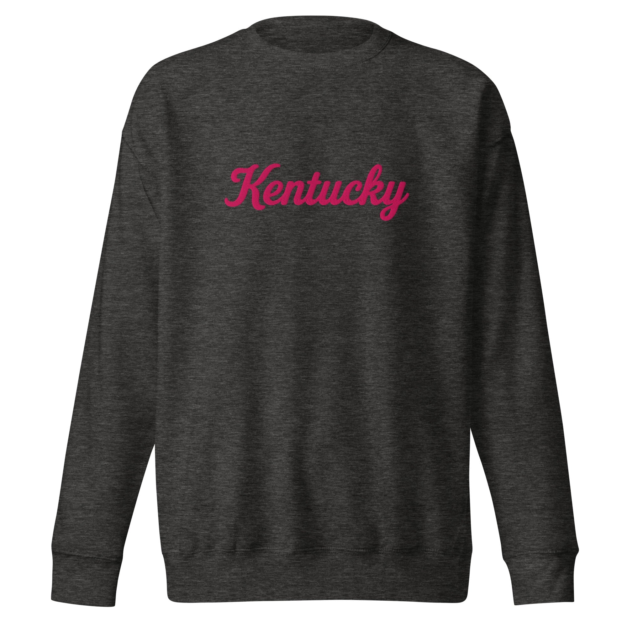 Kentucky Sweatshirt | Pink Script Premium Crew | Unisex Fleece - Bluegrass Elite Apparel LLC