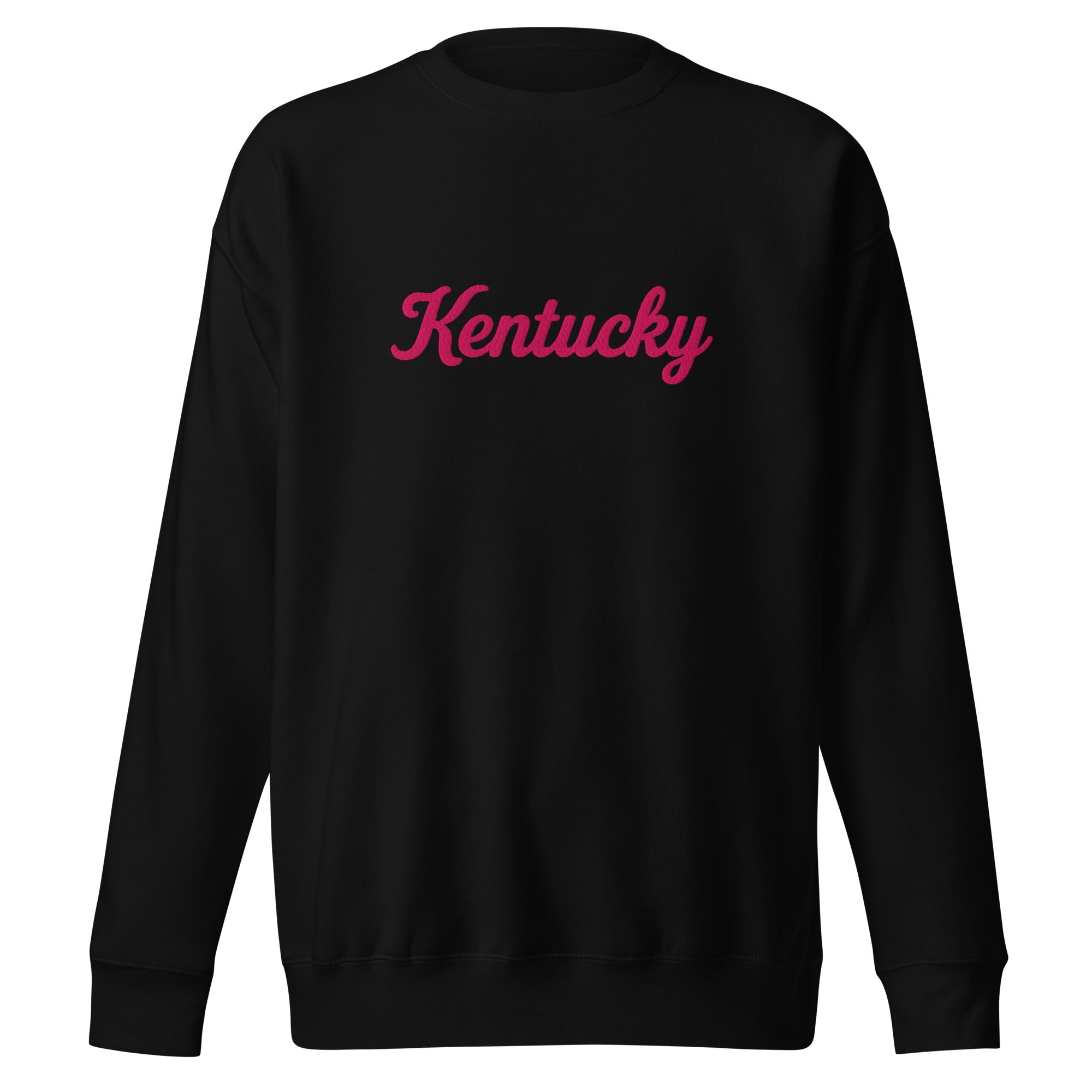 Kentucky Sweatshirt | Pink Script Premium Crew | Unisex Fleece - Bluegrass Elite Apparel LLC