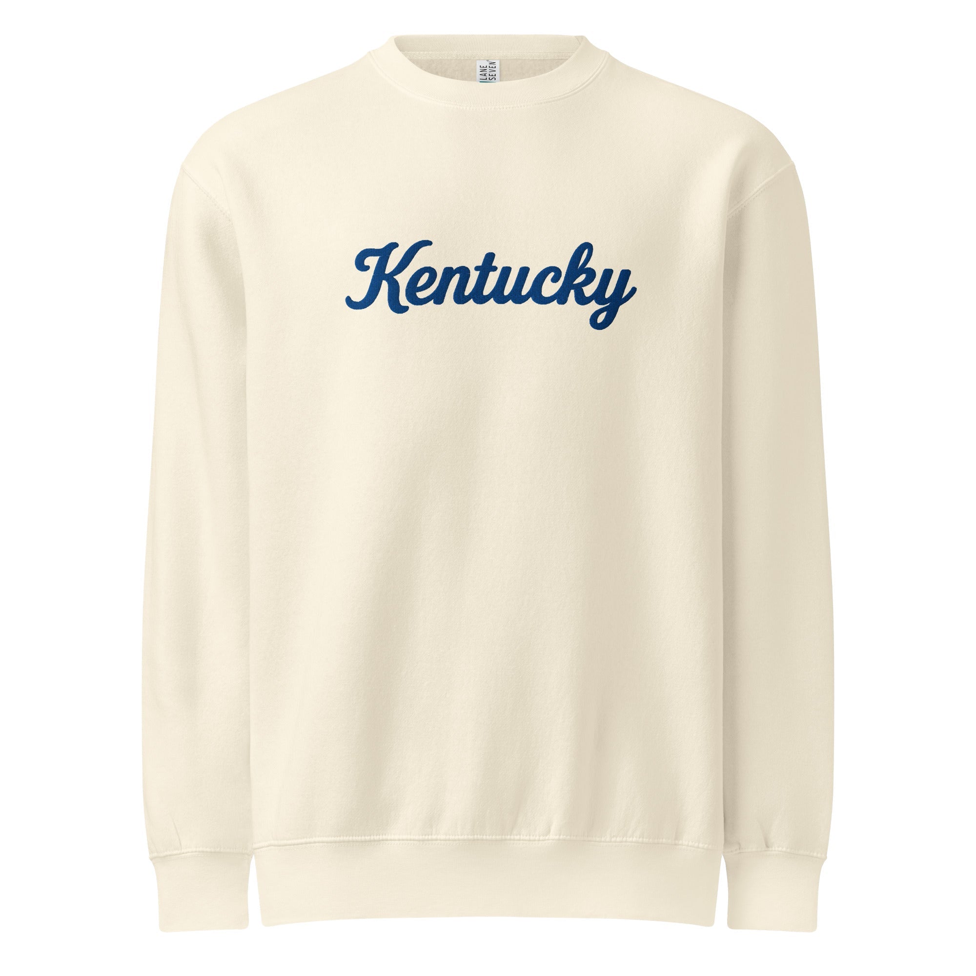 Kentucky Sweatshirt | Premium Blue Script Crewneck | Unisex Fleece - Bluegrass Elite Apparel LLC