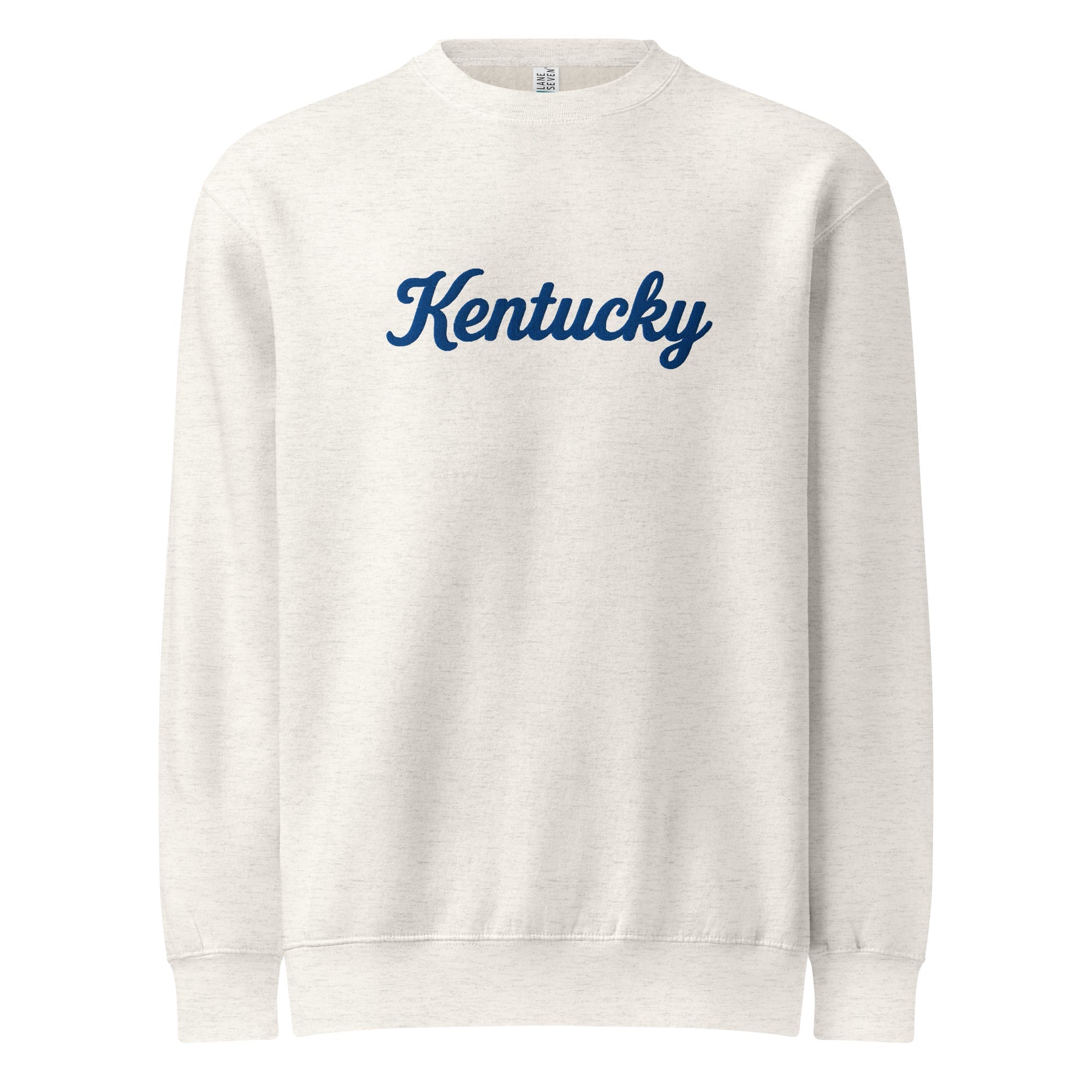 Kentucky Sweatshirt | Premium Blue Script Crewneck | Unisex Fleece - Bluegrass Elite Apparel LLC