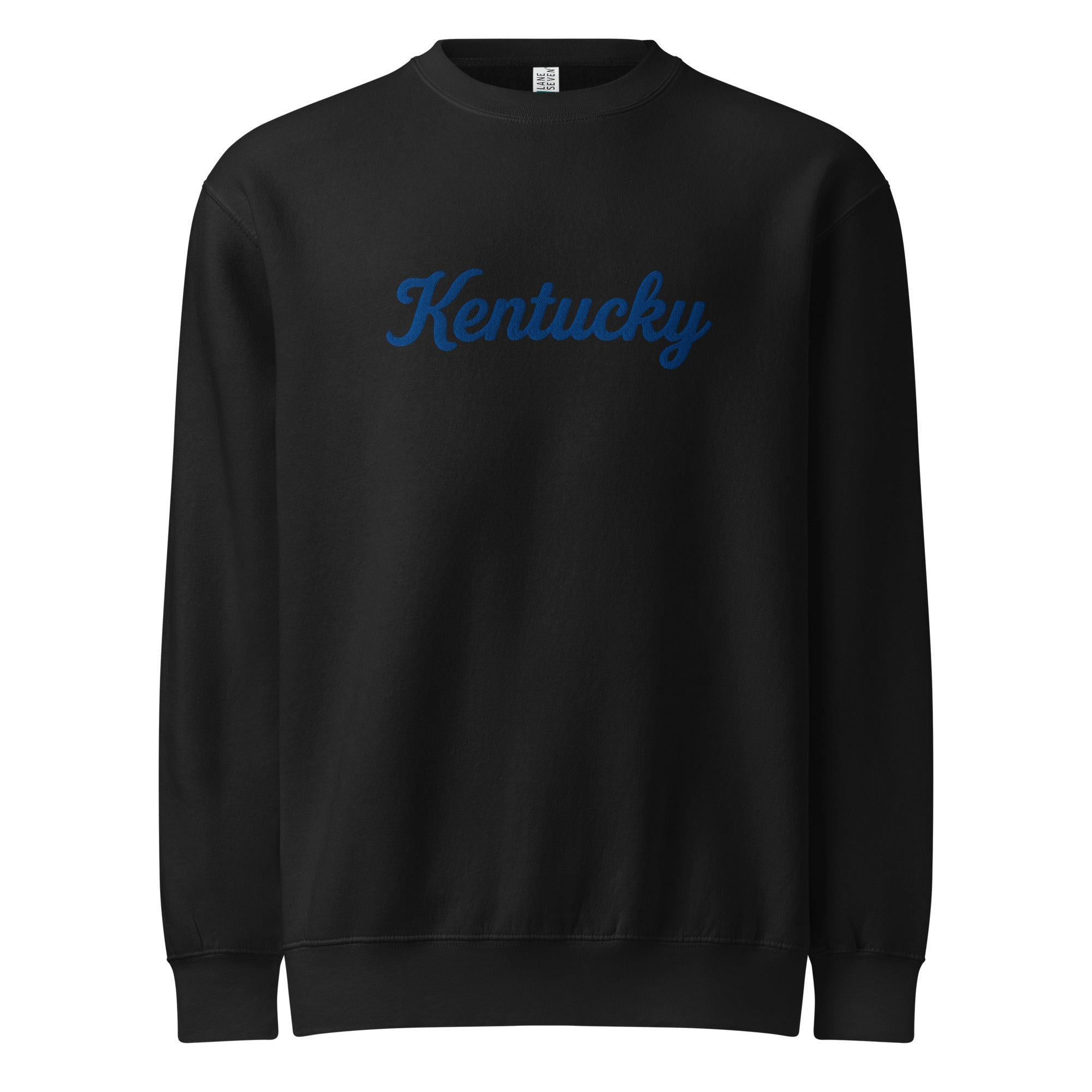 Kentucky Sweatshirt | Premium Blue Script Crewneck | Unisex Fleece - Bluegrass Elite Apparel LLC