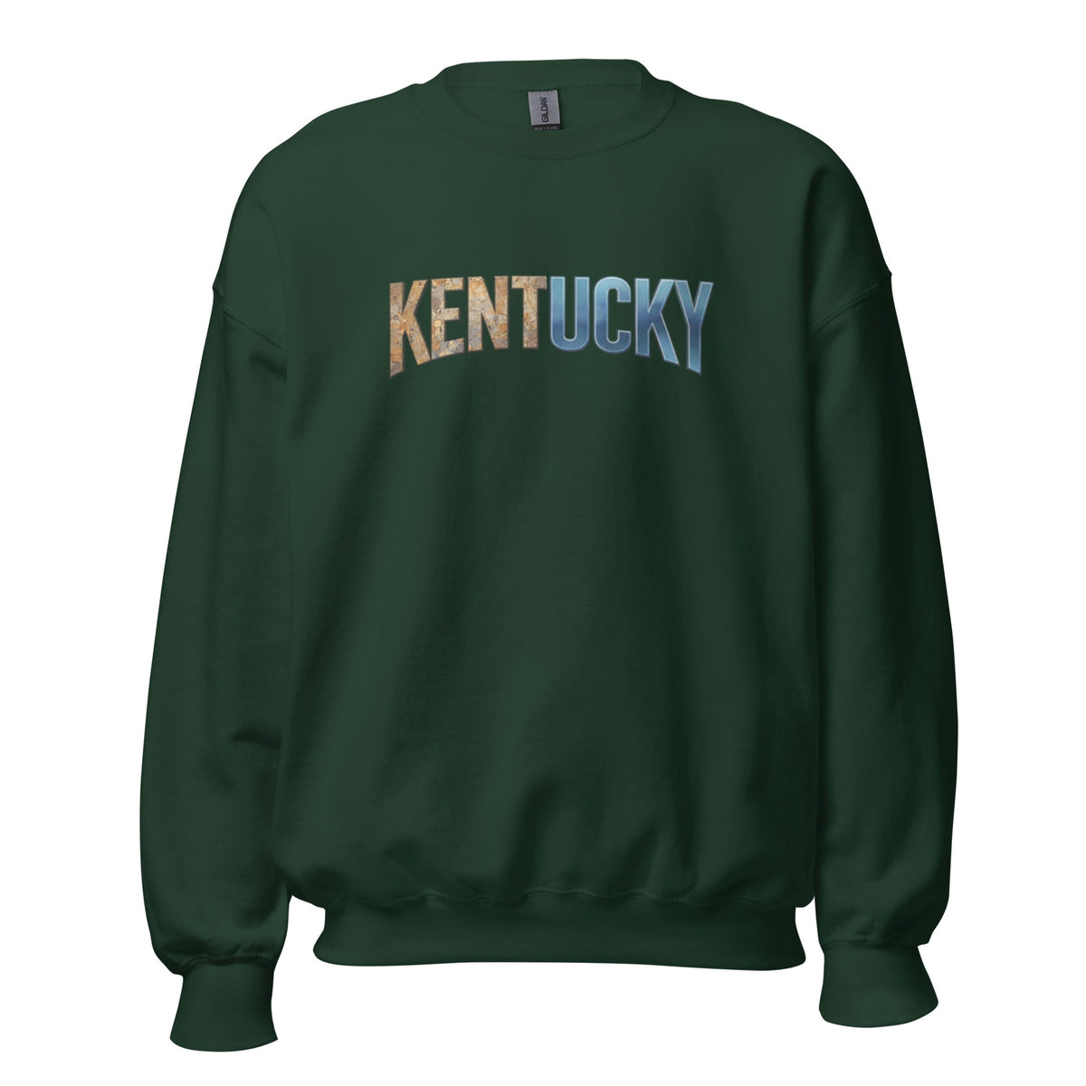 Kentucky Sweatshirt | Split Texture Typography Design | Unisex - Bluegrass Elite Apparel LLC