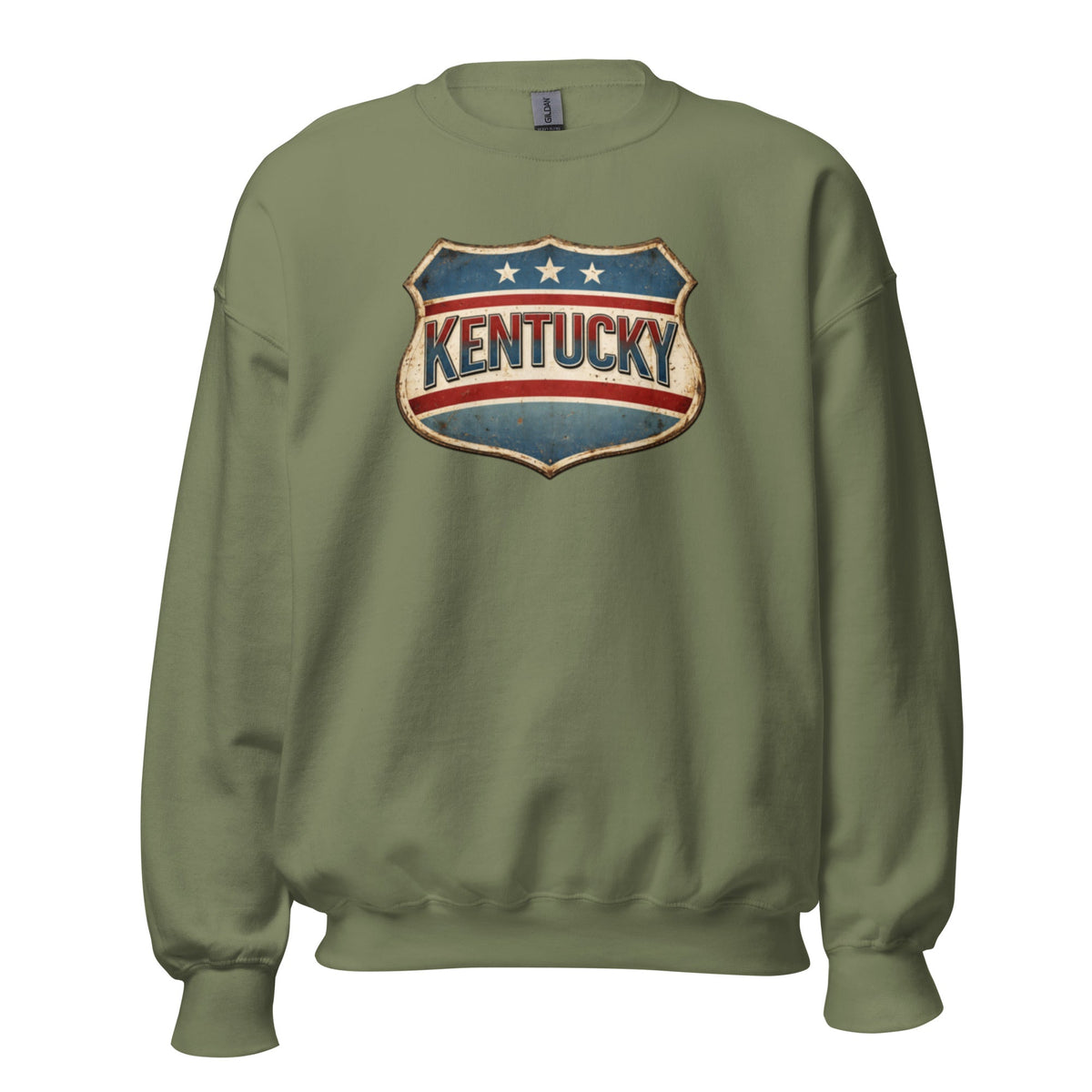 Kentucky Sweatshirt | Vintage Americana Crest | Cozy Fleece - Bluegrass Elite Apparel LLC