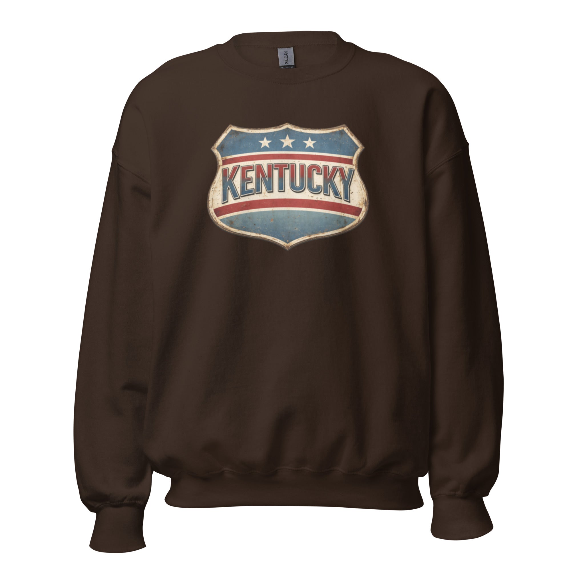 Kentucky Sweatshirt | Vintage Americana Crest | Cozy Fleece - Bluegrass Elite Apparel LLC