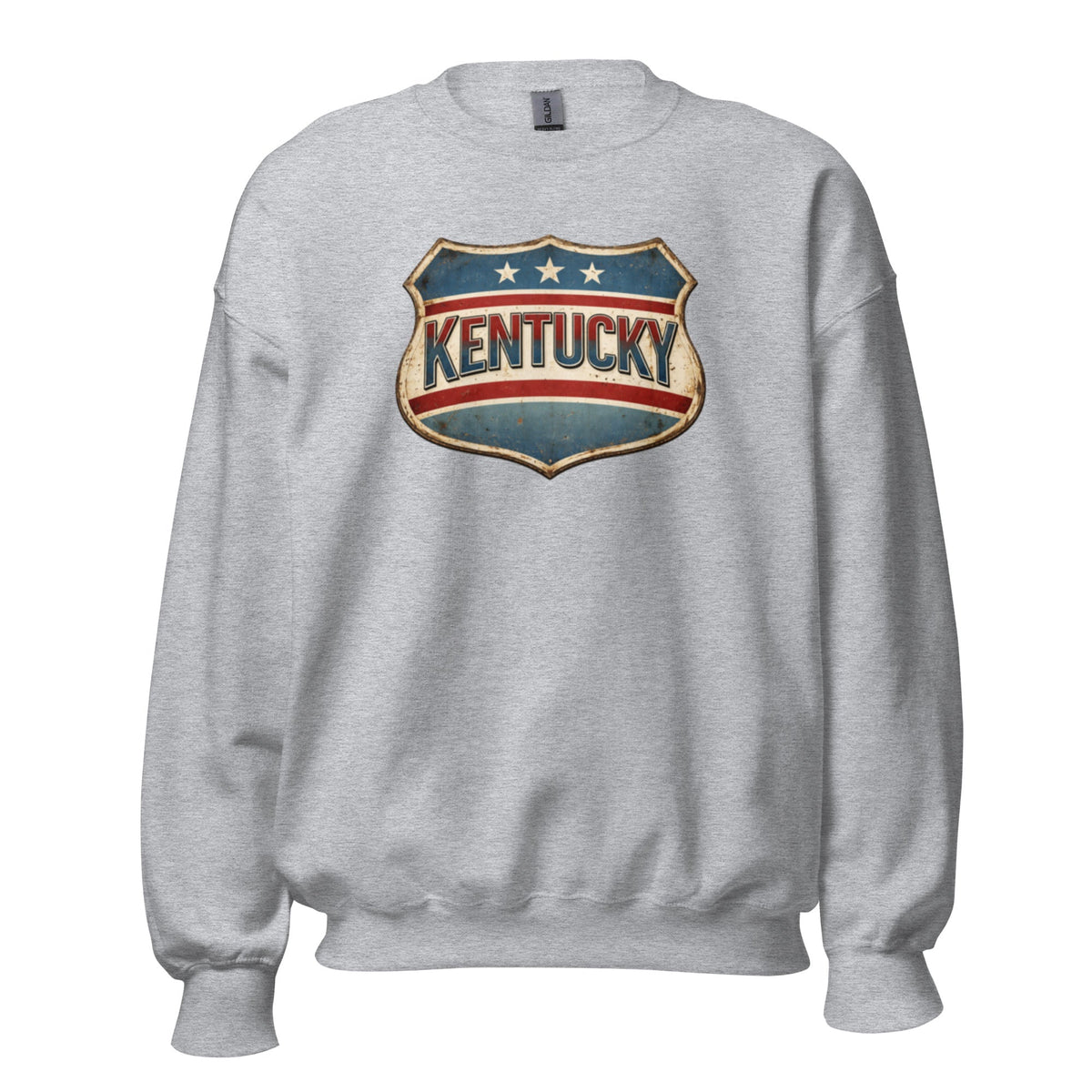 Kentucky Sweatshirt | Vintage Americana Crest | Cozy Fleece - Bluegrass Elite Apparel LLC