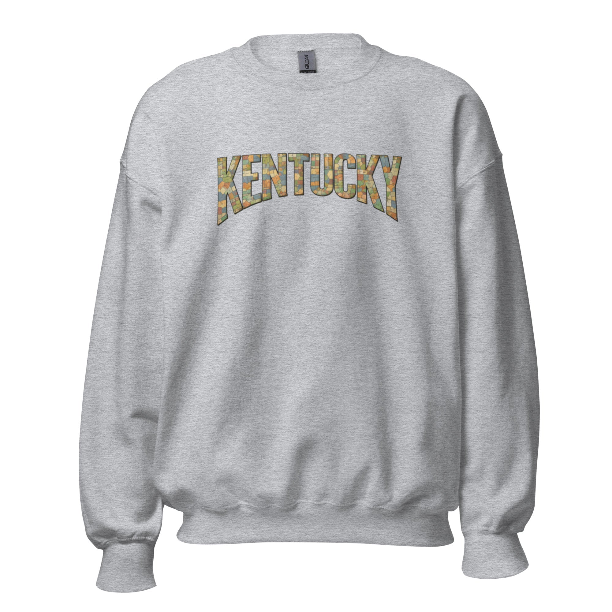 Kentucky Sweatshirt | Vintage County Map Design | Cozy Fit - Bluegrass Elite Apparel LLC