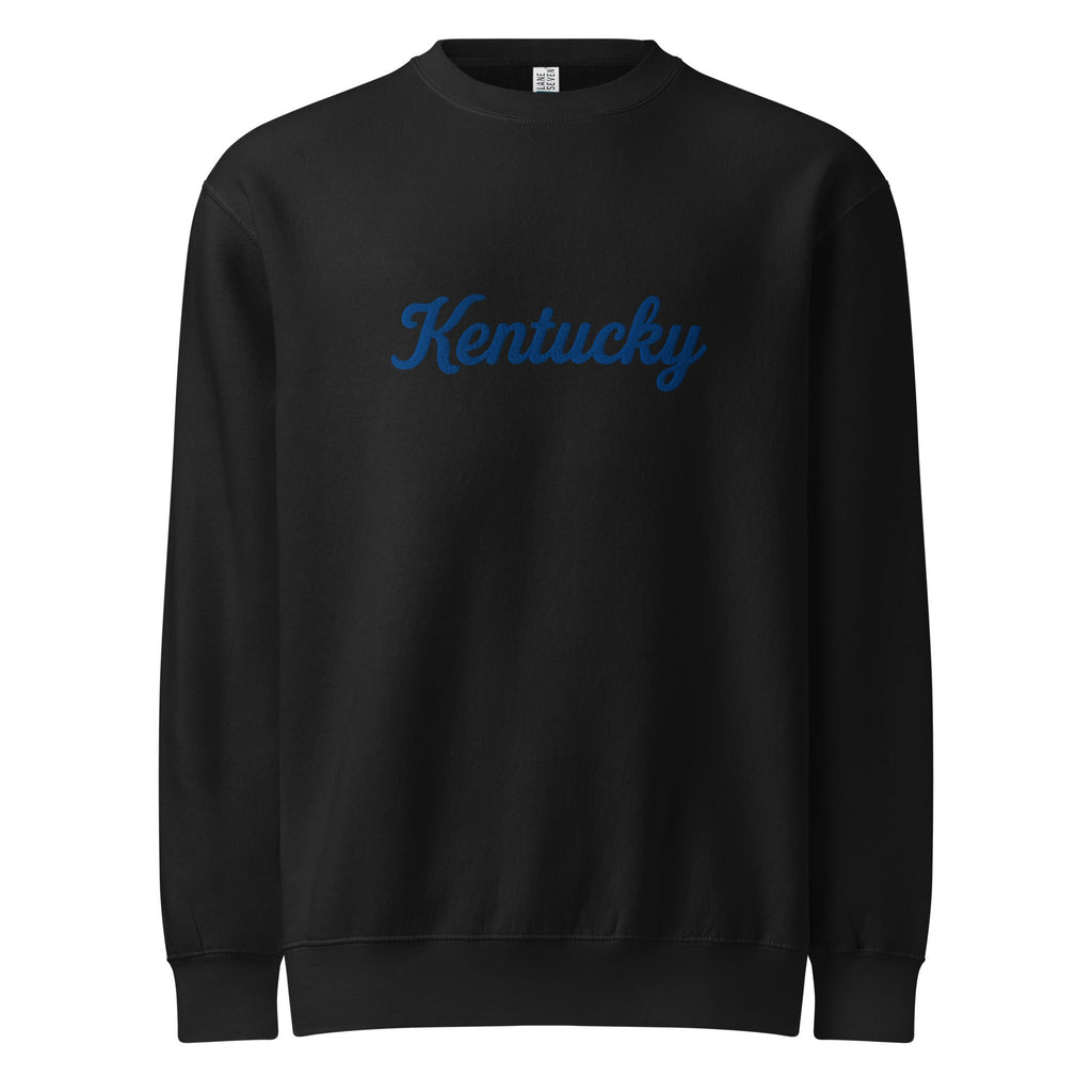 Kentucky Sweatshirt | Vintage Script Design | Premium Unisex Crew - Bluegrass Elite Apparel LLC