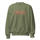 Kentucky Sweatshirt | Vintage Wood Texture Script | Unisex - Bluegrass Elite Apparel LLC