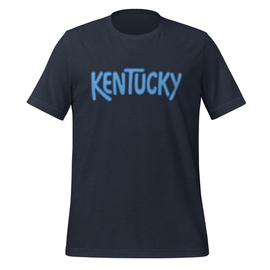 Kentucky T-Shirt | Retro Bubble Kentucky Blue Design | Softer Airlume Tee - Bluegrass Elite Apparel LLC